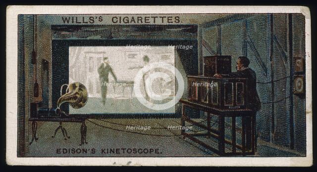 Thomas Alva Edison's kinetographic theatre, c1892. Artist: Unknown