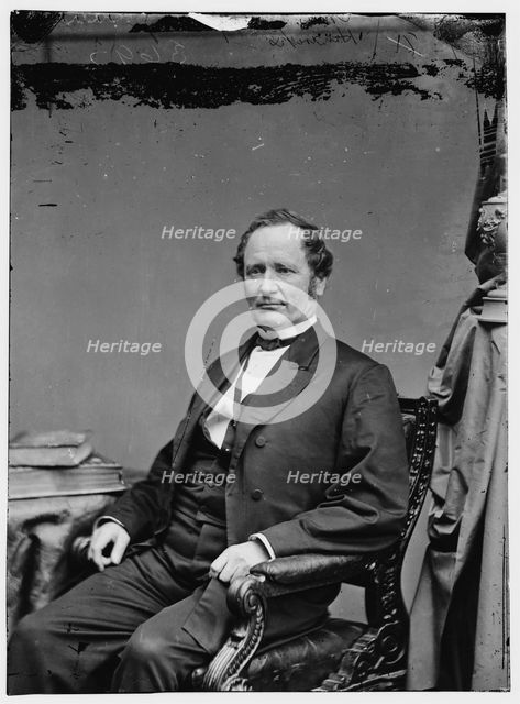 Thomas Andrews Hendricks of Ohio, between 1870 and 1880. Creator: Unknown.