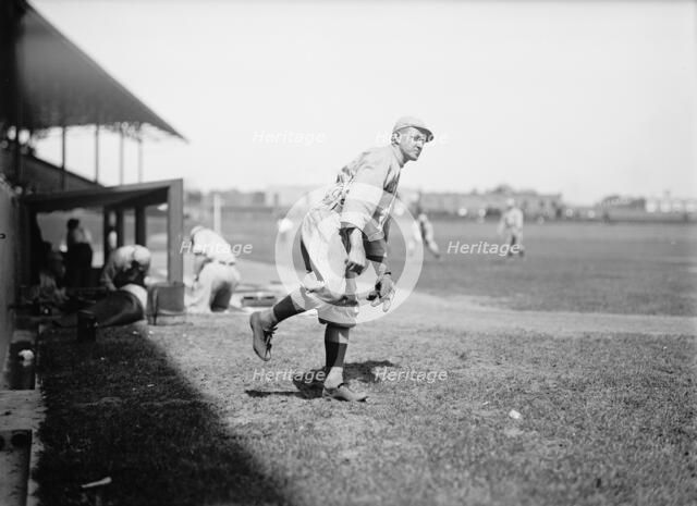 Thomas "Buck" O'Brien, Boston Al (Baseball), 1913. Creator: Harris & Ewing.