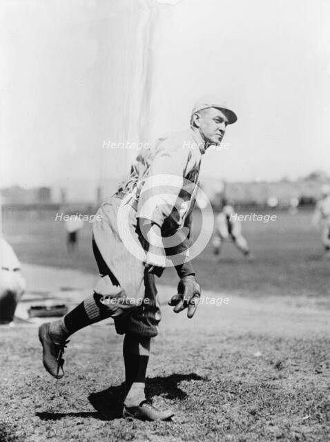 Thomas "Buck" O'Brien, Boston Al (Baseball), 1913. Creator: Harris & Ewing.