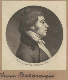 Thomas Badaraque, 1800. Creator: Charles Balthazar Julien Févret de Saint-Mémin