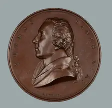 Thomas Banks R.A., Art Union of London medal, 1858. Creator: Leonard Charles Wyon