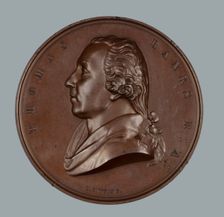 Thomas Banks R.A., Art Union of London medal, 1858. Creator: Leonard Charles Wyon