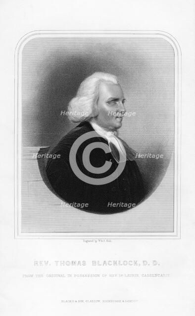 Thomas Blacklock, Scottish poet, (1870).Artist: William Holl