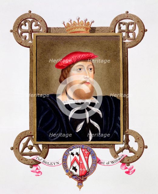 Thomas Boleyn, Earl of Wiltshire, English Tudor diplomat and statesman, (1825). Creator: Sarah, Countess of Essex.