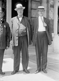 Thomas Cairnes, Right, with Thomas Haggerty, 1914. Creator: Harris & Ewing