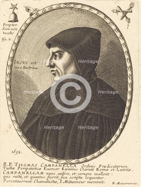 Thomas Campanella, 1658. Creator: Balthasar Moncornet.