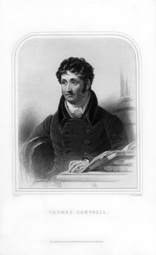 Thomas Campbell, Scottish poet, (1870).Artist: Thomas Campbell