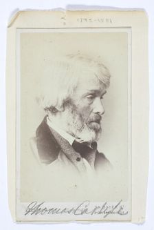 Thomas Carlyle, 1863-69. Creator: Elliott & Fry