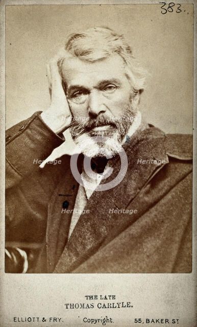 Thomas Carlyle. Creator: Elliott & Fry.