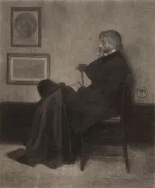 Thomas Carlyle, c1870s. Creator: Henry Wolf