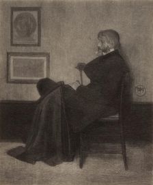 Thomas Carlyle, c1870s. Creator: Henry Wolf