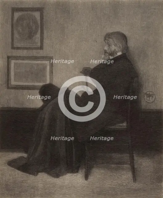 Thomas Carlyle, c1870s. Creator: Henry Wolf.