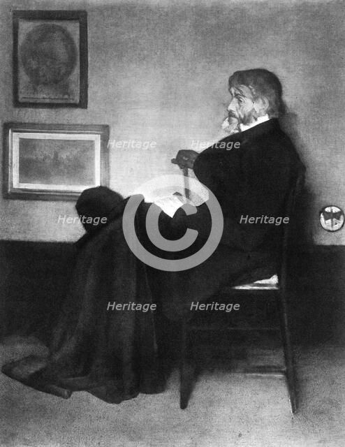 Thomas Carlyle, Scottish essayist, satirist, and historian, c1873.Artist: James Abbott McNeill Whistler