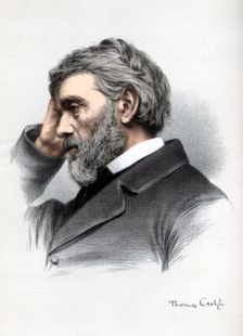 Thomas Carlyle, Scottish essayist, satirist, and historian, c1890.Artist: Cassell, Petter & Galpin