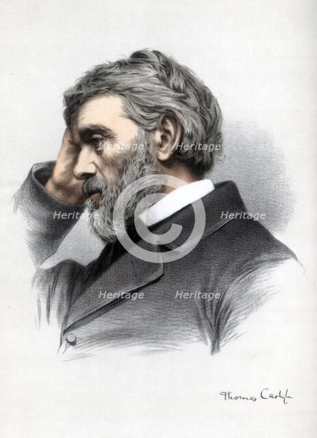 Thomas Carlyle, Scottish essayist, satirist, and historian, c1890.Artist: Cassell, Petter & Galpin