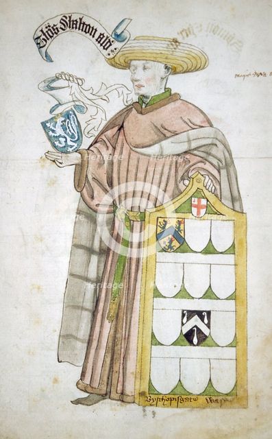 Thomas Chalton, Lord Mayor of London 1449-1450, in aldermanic robes, c1450.            Artist: Roger Leigh