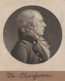 Thomas Claiborne, 1805. Creator: Charles Balthazar Julien Févret de Saint-Mémin