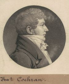 Thomas Cochran, 1809. Creator: Charles Balthazar Julien Févret de Saint-Mémin