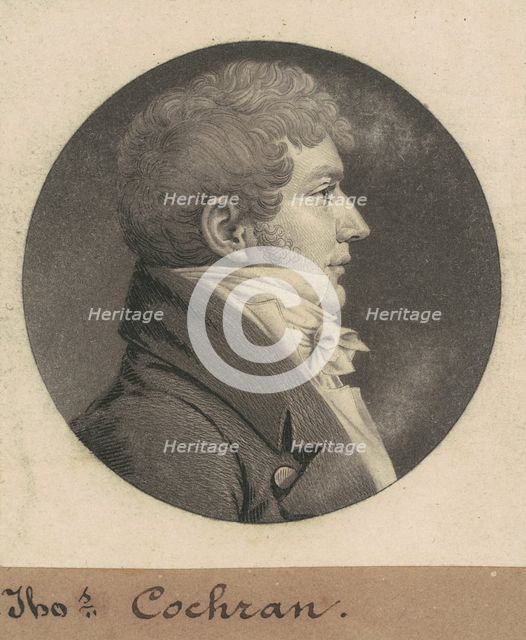 Thomas Cochran, 1809. Creator: Charles Balthazar Julien Févret de Saint-Mémin.