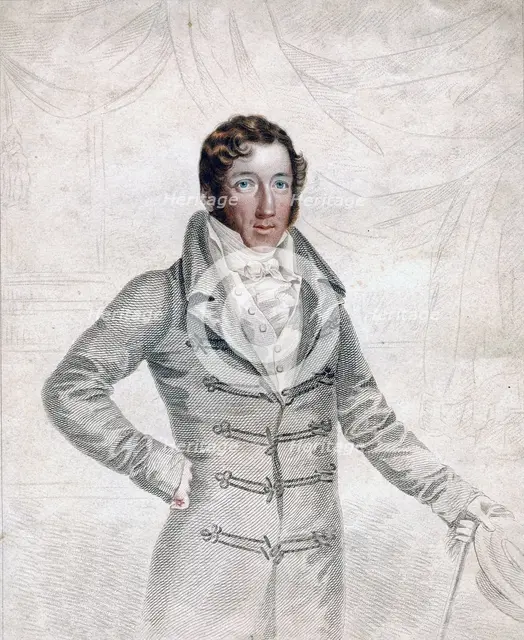 Thomas Cochrane, 10th Earl of Dundonald, early 19th century.Artist: Robert Cooper