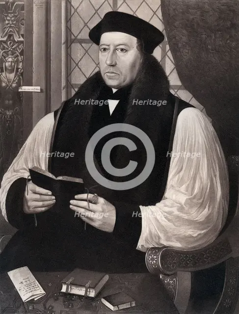 Thomas Cranmer (1459-1556), Archbishop of Canterbury, 1546 (1902).Artist: Gerlach Fliccius