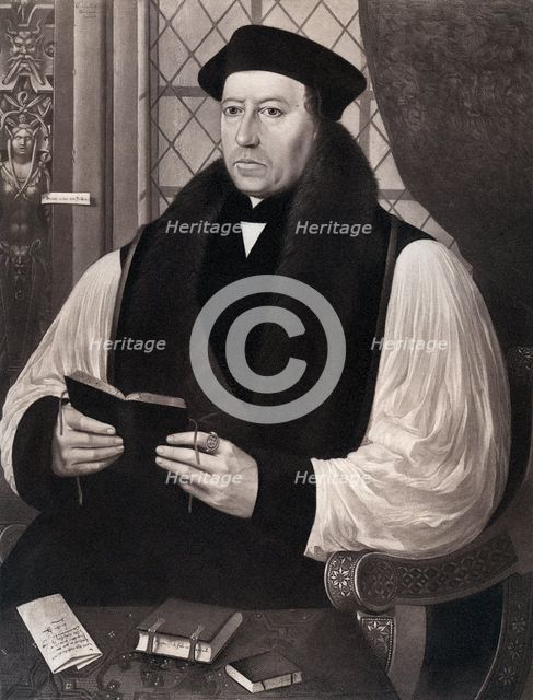 Thomas Cranmer (1459-1556), Archbishop of Canterbury, 1546 (1902).Artist: Gerlach Fliccius