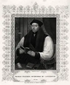 Thomas Cranmer, Archbishop of Canterbury 19th century. Artist: J Cochran