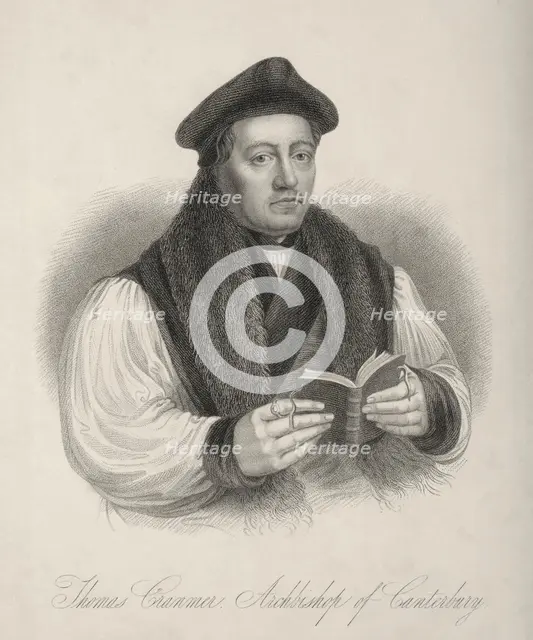Thomas Cranmer Archbishop of Canterbury, c1530, (1834-1837). Creator: Samuel Freeman.
