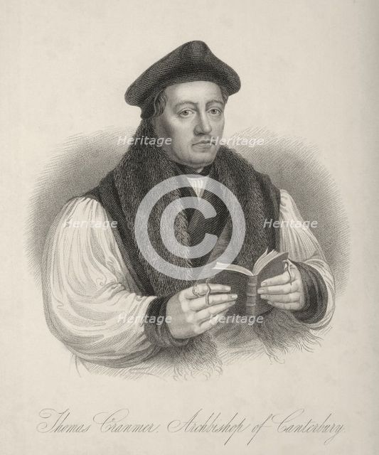 Thomas Cranmer Archbishop of Canterbury, c1530, (1834-1837). Creator: Samuel Freeman.