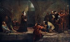Thomas Cranmer at the Traitor's Gate 1553 (1926).Artist: Frederick Goodall