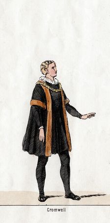 Thomas Cromwell, costume design for Shakespeare's play, Henry VIII, 19th century