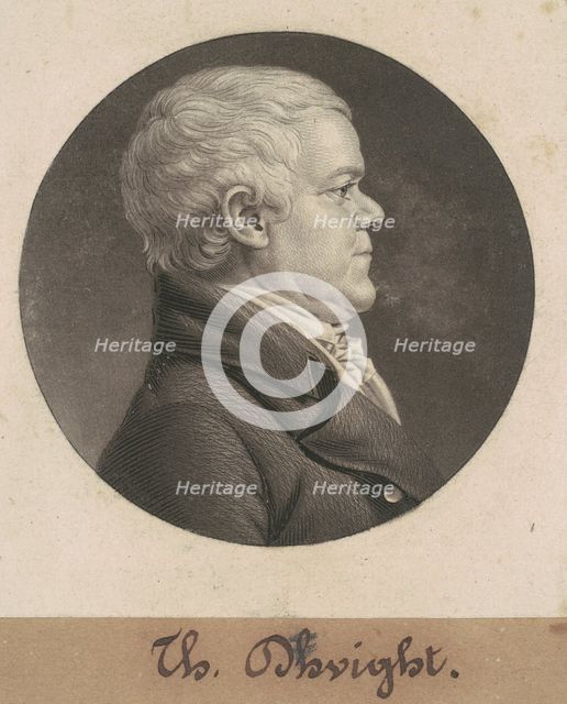 Thomas Dwight, 1806. Creator: Charles Balthazar Julien Févret de Saint-Mémin.