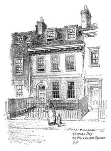 Thomas Day's house, 36 Wellclose Square, Whitechapel, London, 1912.Artist: Frederick Adcock