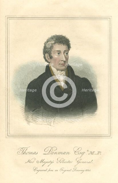 Thomas Denman, lst Baron Denman, 1820. Artist: Anon