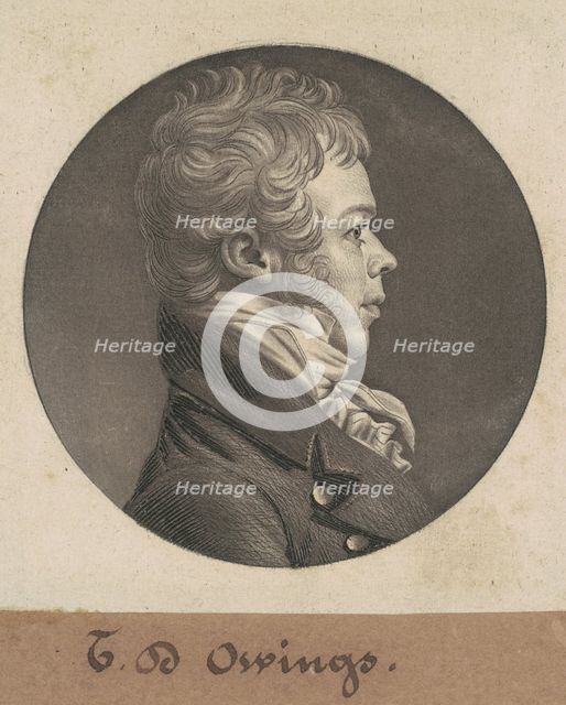 Thomas Deye Owings, 1804. Creator: Charles Balthazar Julien Févret de Saint-Mémin.