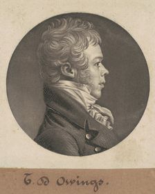 Thomas Deye Owings, 1804. Creator: Charles Balthazar Julien Févret de Saint-Mémin