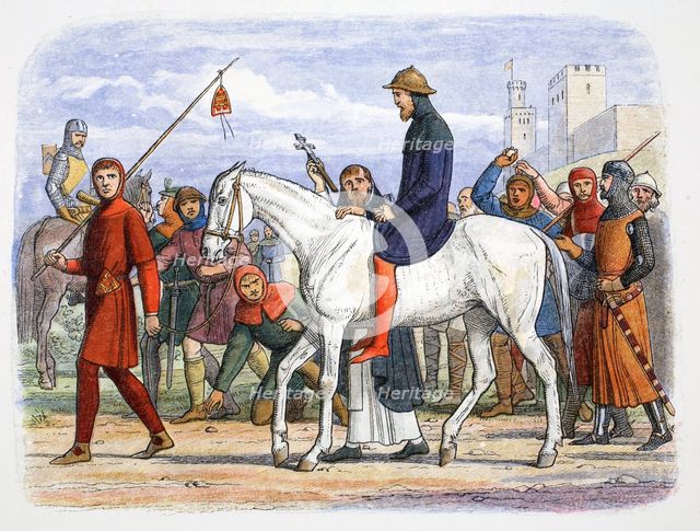 Thomas, Earl of Lancaster, being led to execution, Pontefract, Yorkshire, 1322 (1864). Creator: James William Edmund Doyle.