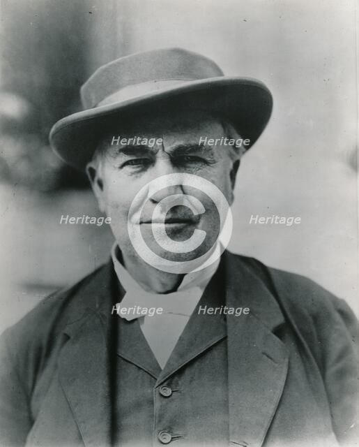 Thomas Edison, 1914. Artist: Unknown.