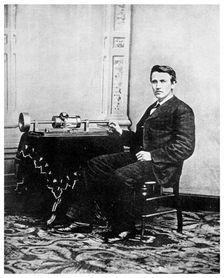 Thomas Edison, American inventor, c1878 (1956)