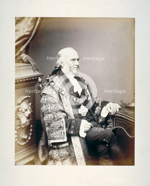 Thomas Gabriel, Lord Mayor of London, c1865. Artist: Anon