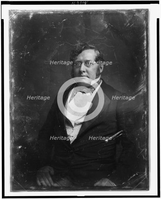 Thomas George Pratt, half-length portrait, slightly to left, between 1848 and 1860. Creator: Mathew Brady.