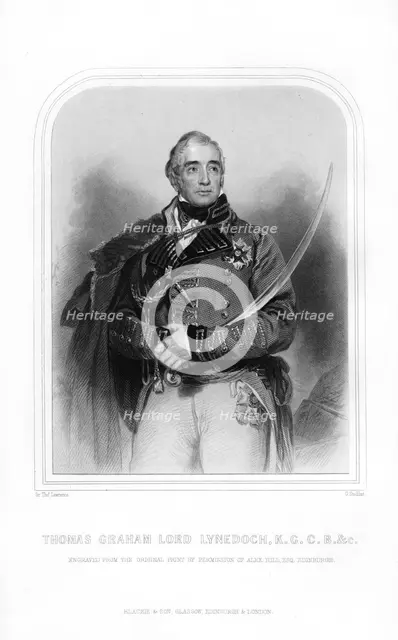 Thomas Graham, Lord Lynedoch, Scottish aristocrat, politician and soldier, (1870).Artist: G Stoddart