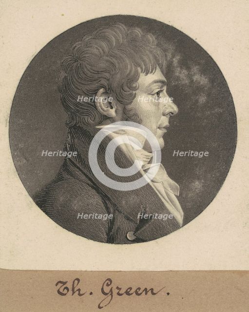 Thomas Green, 1809. Creator: Charles Balthazar Julien Févret de Saint-Mémin.