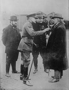 Thomas, Haig, Joffre, Lloyd George,12 Sept 1916. Creator: Bain News Service