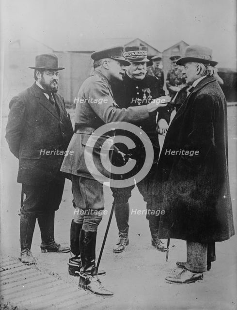 Thomas, Haig, Joffre, Lloyd George,12 Sept 1916. Creator: Bain News Service.