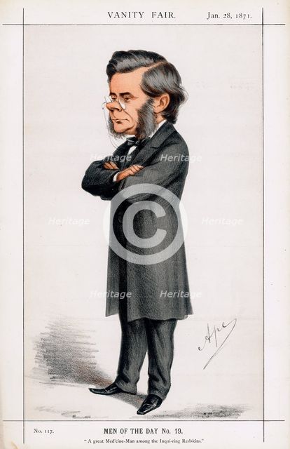 Thomas Henry Huxley, British biologist, 1871. Creator: Carlo Pellegrini.