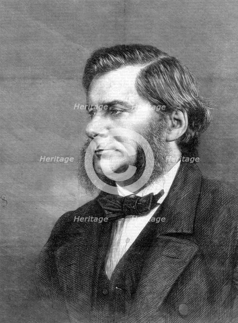 Thomas Henry Huxley, British biologist, 1871. Creator: Unknown.