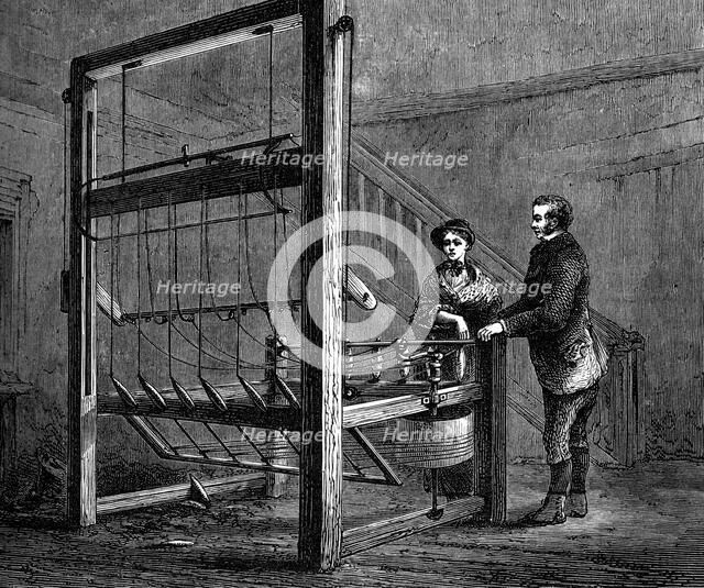 Thomas Highs' spinning jenny, (c1880). Artist: Unknown