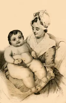Thomas Hills Everett, Aged Eleven Months 1822. Creator: Robert Cooper